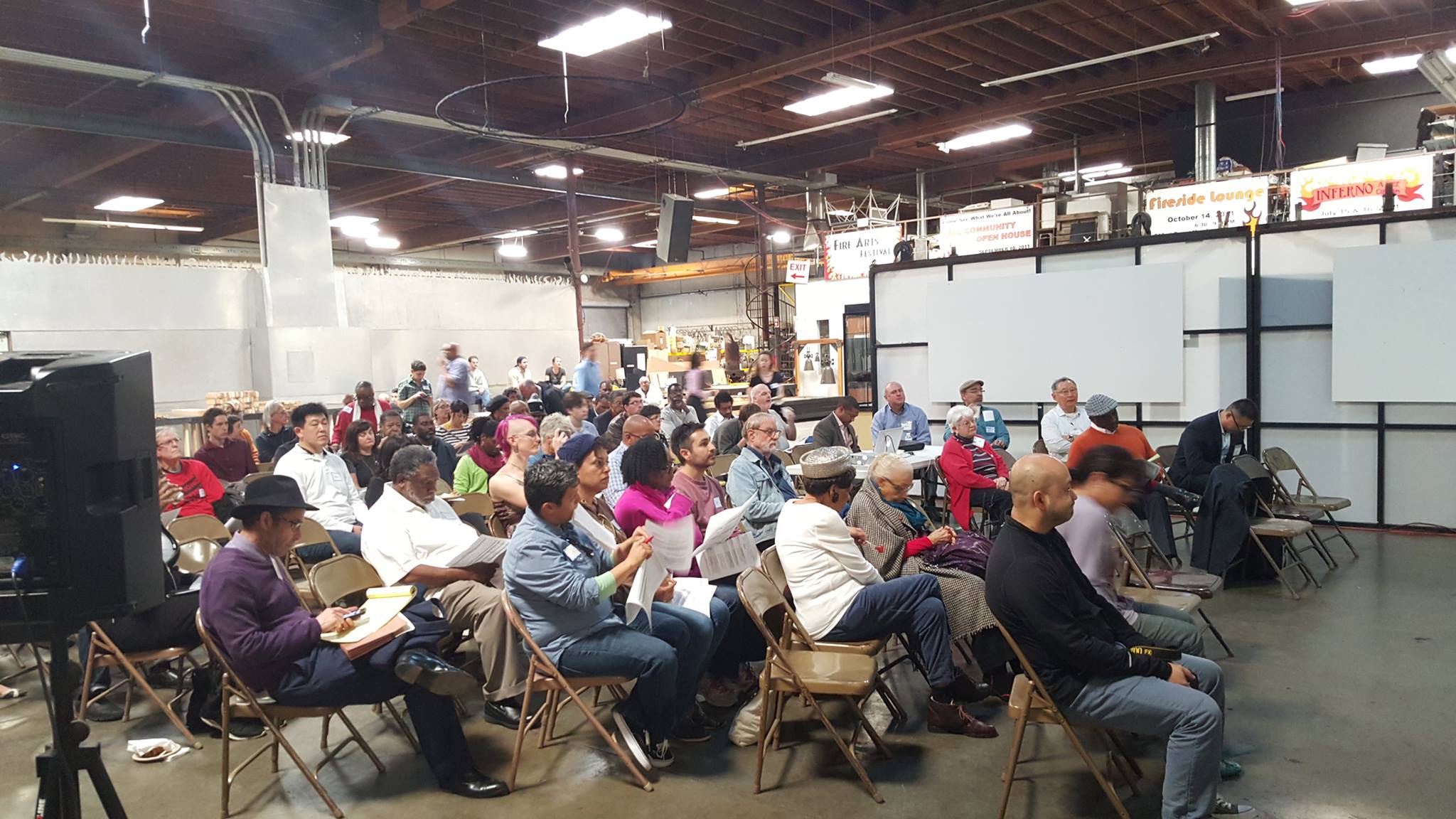 Audience sitting