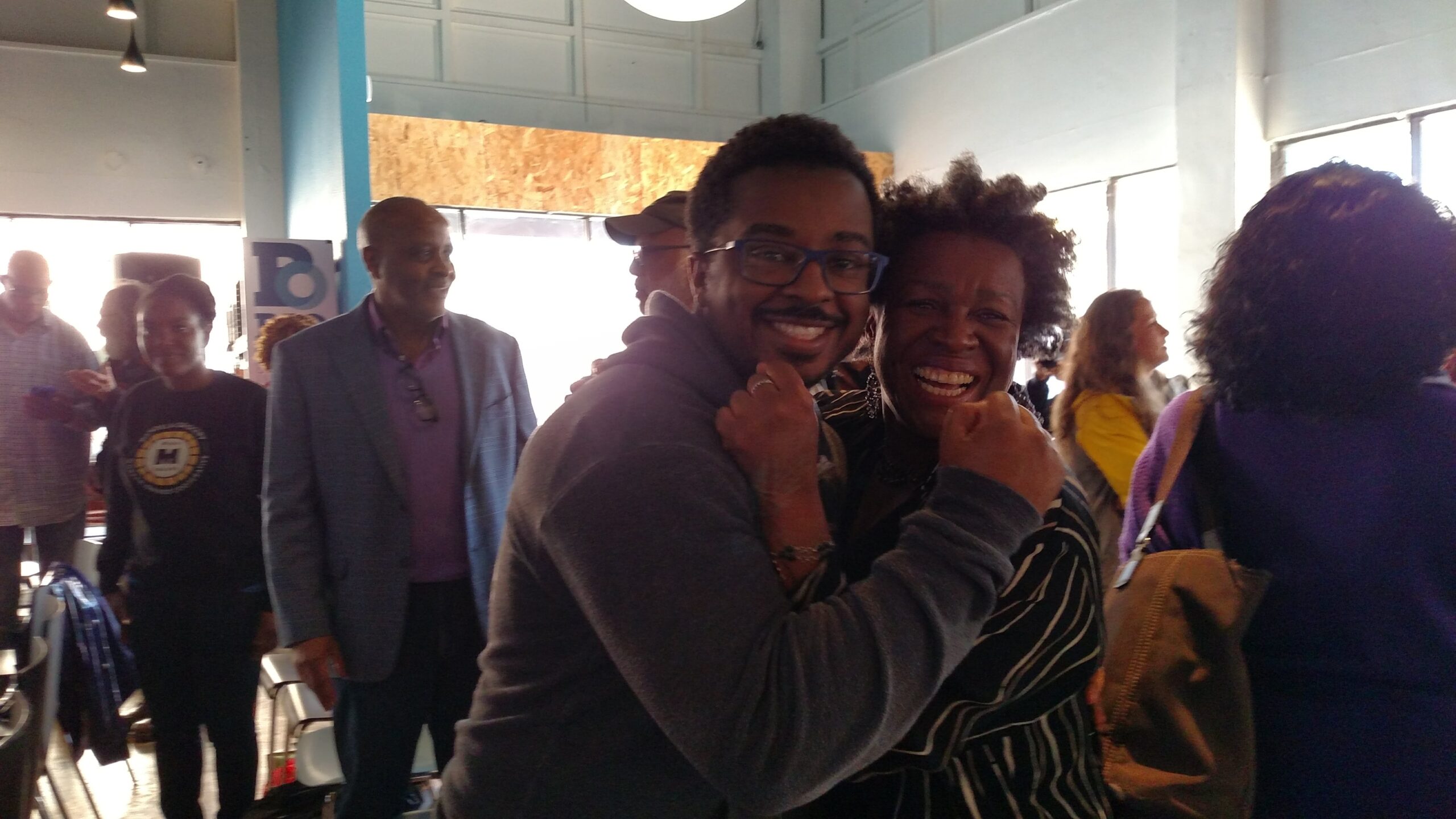 Man and Woman smiling for camera