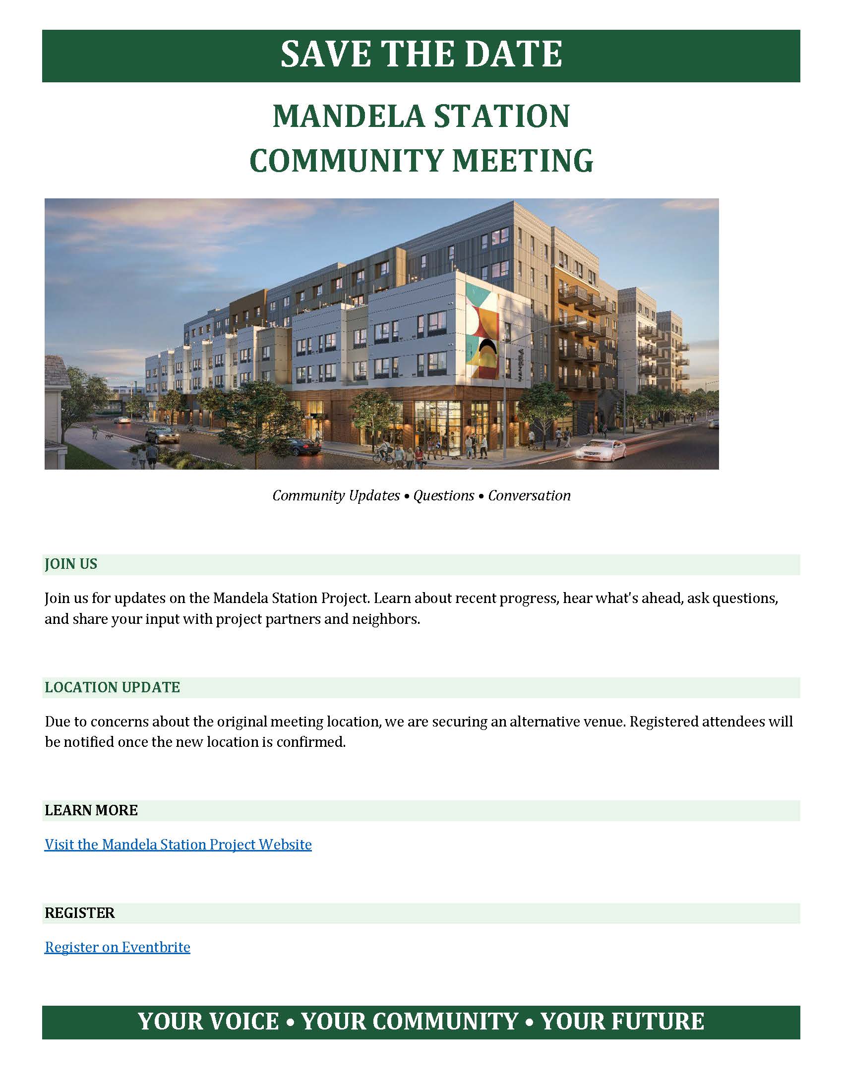 Meeting flyer